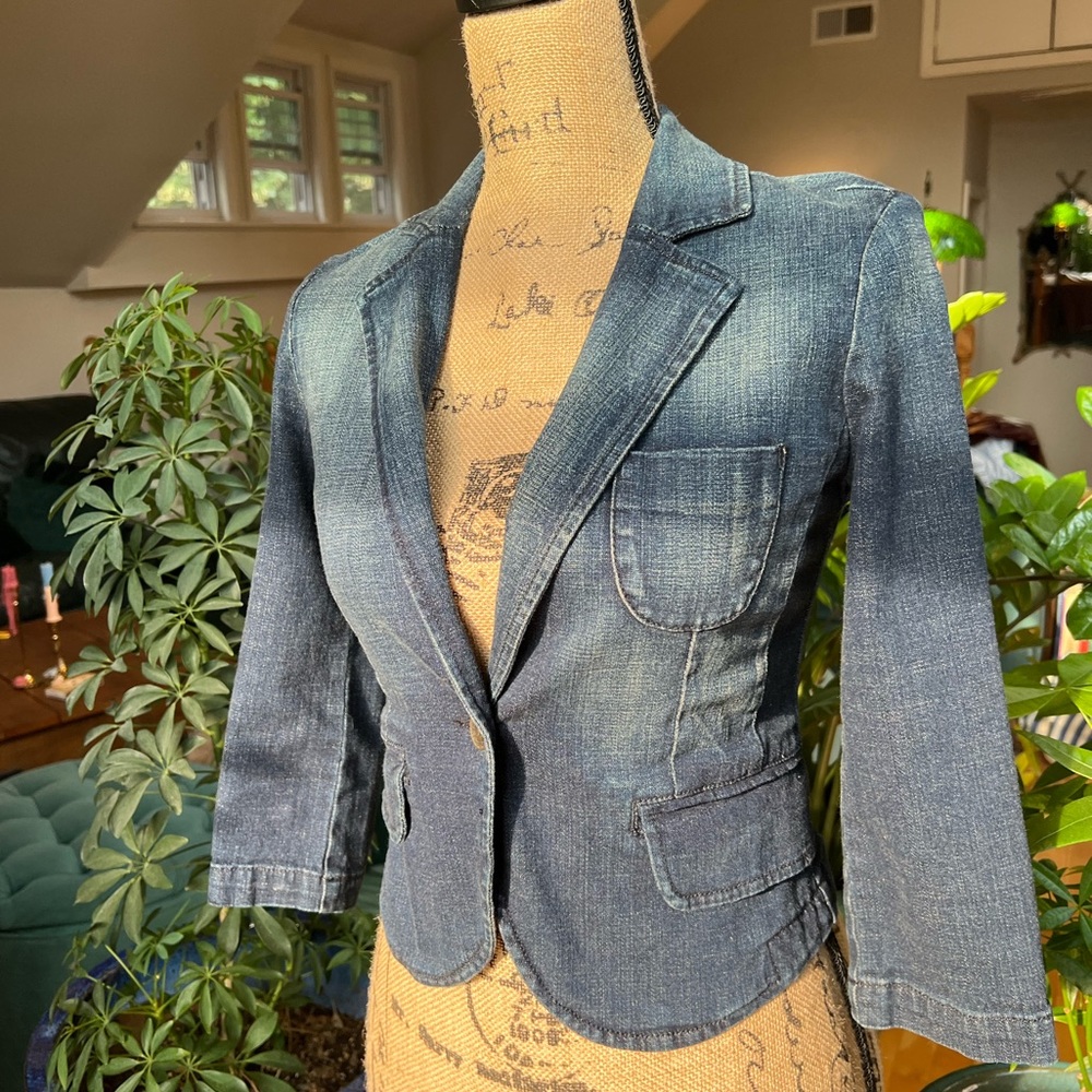 Cropped Jessica Simpson Jean Jacket